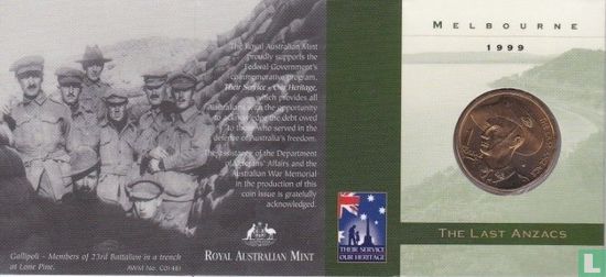 Australien 1 Dollar 1999 (Folder - M) "The last Anzacs" - Bild 1