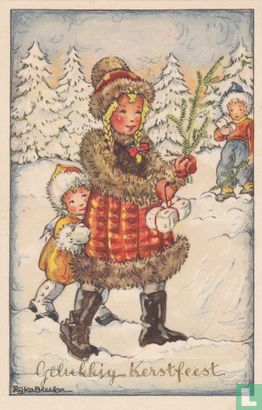 Kinderkaart Gelukkig Kerstfeest