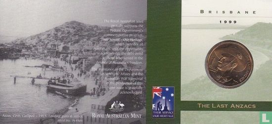 Australia 1 dollar 1999 (folder - B) "The last Anzacs" - Image 1