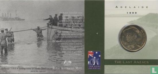 Australien 1 Dollar 1999 (Folder - A) "The last Anzacs" - Bild 1