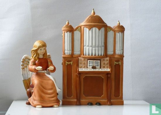 Engel met orgel - Afbeelding 1