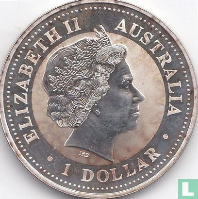 Australië 1 dollar 1999 (zonder privy merk) "Kookaburra" - Afbeelding 2