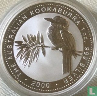 Australië 1 dollar 2000 (zonder privy merk) "Kookaburra" - Afbeelding 1