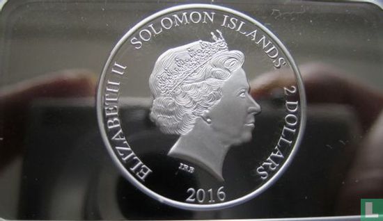 Solomon Islands 2 dollars 2016 (PROOF - coloured) "The Acropolis in Athens" - Image 1