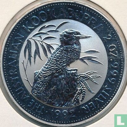 Australie 2 dollars 1992 (sans marque privy) "Kookaburra" - Image 1