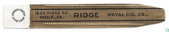 Ridge - 1604 Ridge Ave. Phila. Pa. - Royal Cigar Co.. - Afbeelding 1