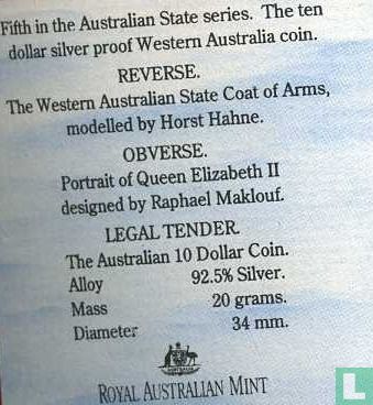 Australia 10 dollars 1990 (PROOF) "Western Australia" - Image 3