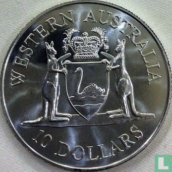 Australien 10 Dollar 1990 "Western Australia" - Bild 2