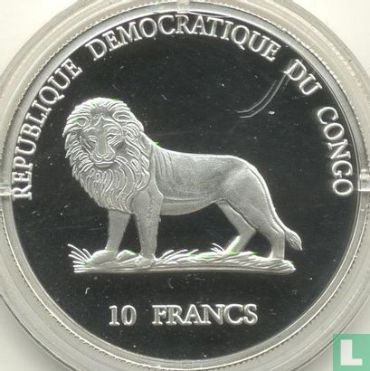 Congo-Kinshasa 10 francs 2000 (PROOF) "Diogo Cao 1482" - Image 2