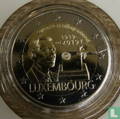 Luxemburg 2 Euro 2019 (Coincard) "Centenary of the universal suffrage in Luxembourg" - Bild 3