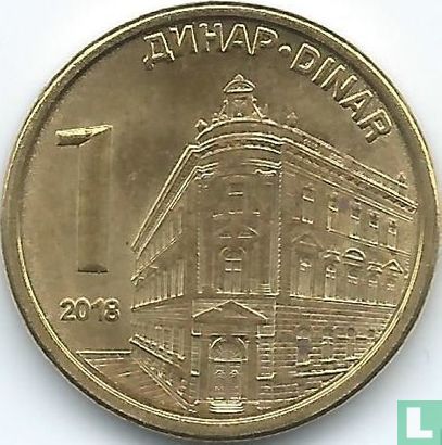 Servië 1 dinar 2018 - Afbeelding 1