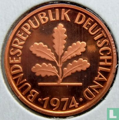Duitsland 2 pfennig 1974 (D) - Afbeelding 1