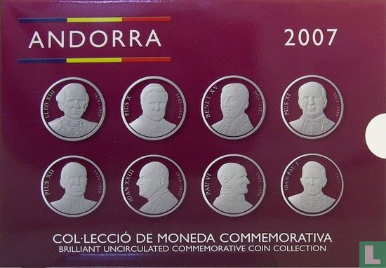 Andorra mint set 2007 "Popes of the 20th century" - Image 1