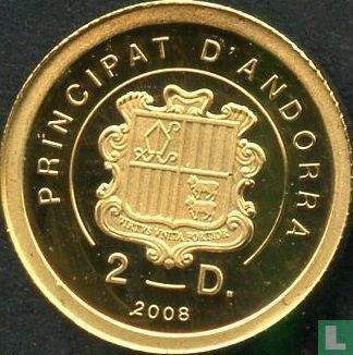 Andorra 2 diners 2008 (PROOF) "Napoleon Bonaparte" - Afbeelding 1