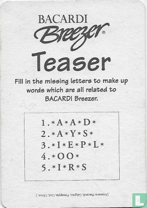 Bacardi Breezer Teaser - Afbeelding 2