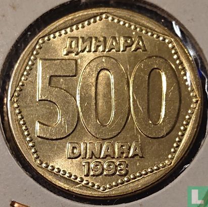 Yugoslavia 500 dinara 1993 - Image 1
