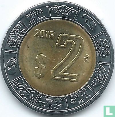 Mexico 2 pesos 2018 - Afbeelding 1
