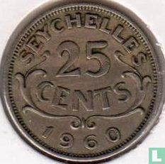 Seychelles 25 cents 1960 - Image 1