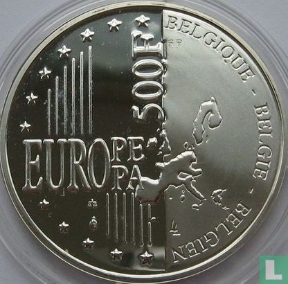 België 500 francs 1999 (PROOF) "Brussels - 2000 European Capital of Culture" - Afbeelding 2