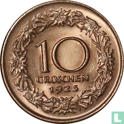 Autriche 10 groschen 1925 - Image 1
