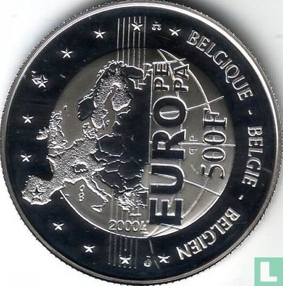 België 500 francs 2000 (PROOF) "500th anniversary Birth of Charles V" - Afbeelding 1