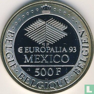 België 500 francs 1993 (PROOF) "Europalia - Mexico Exposition" - Afbeelding 1
