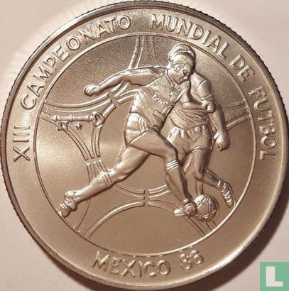 Cuba 5 pesos 1986 "Football World Cup in Mexico" - Afbeelding 1