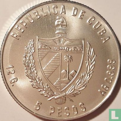 Cuba 5 pesos 1986 "Football World Cup in Mexico" - Image 2