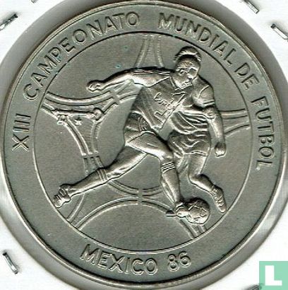 Cuba 1 peso 1986 "Football World Cup in Mexico" - Afbeelding 1