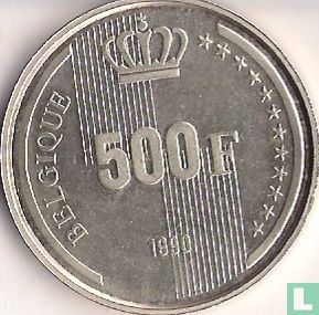 Belgien 500 Franc 1990 (FRA) "60th Birthday of King Baudouin" - Bild 1