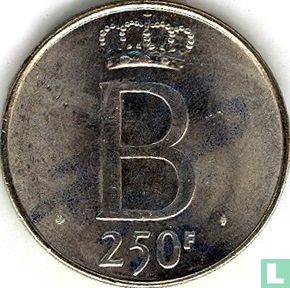 Belgien 250 Franc 1976 (FRA - große B) "25 years Reign of King Baudouin" - Bild 2