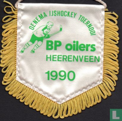 IJshockey Heerenveen : Oenema IJshockey Toernooi BP oilers Heerenveen 1990