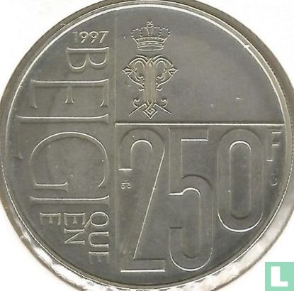 België 250 francs 1997 "60th birthday of Queen Paola" - Afbeelding 1