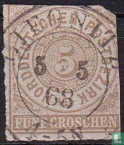 Postage stamps for the (northern) district with taler currency