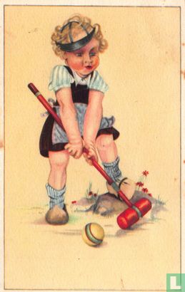 Kind speelt croquet - Image 1