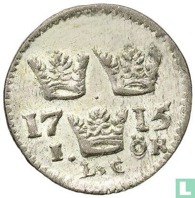 Suède 1 öre 1715 - Image 1