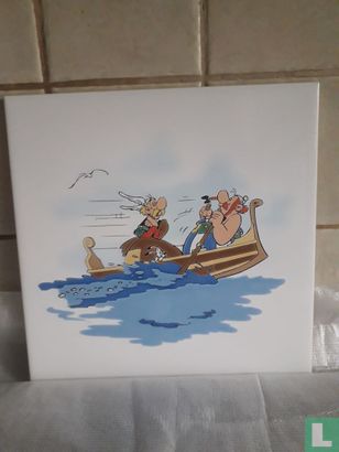 Asterix en Obelix in roeiboot - Afbeelding 1