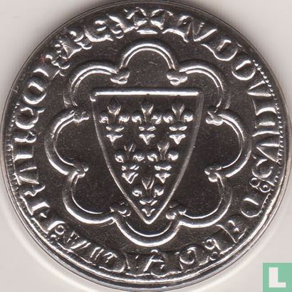 France 5 francs 2000 "Gold ecu of Louis IX" - Image 2