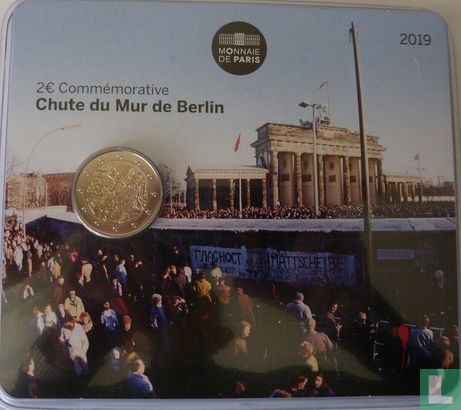 France 2 euro 2019 (coincard) "30 years Fall of Berlin wall" - Image 1