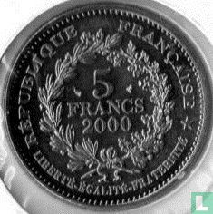 France 5 francs 2000 "Marianne by Chaplain" - Image 1