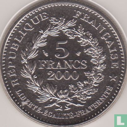 Frankrijk 5 francs 2000 "Denier of Charlemagne" - Afbeelding 1