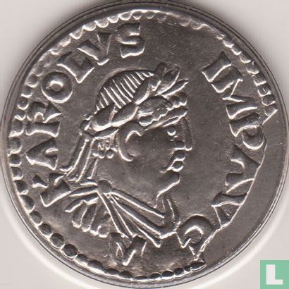 Frankrijk 5 francs 2000 "Denier of Charlemagne" - Afbeelding 2