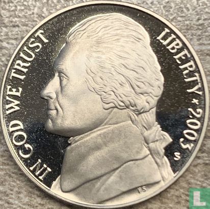 Verenigde Staten 5 cents 2003 (PROOF) - Afbeelding 1