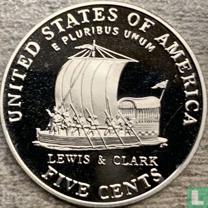 Verenigde Staten 5 cents 2004 (PROOF) "Bicentenary of Lewis and Clark expedition" - Afbeelding 2
