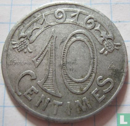Marseille 10 centimes 1916 (variant 5) - Afbeelding 1