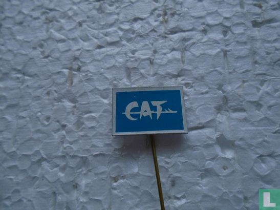 CAT [blauw op wit}