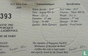 Frankrijk 10 francs 2000 (PROOF) "Marianne by Lagriffoul" - Afbeelding 3