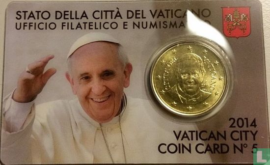 Vaticaan 50 cent 2014 (coincard n°5) - Afbeelding 1
