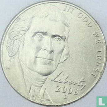 Vereinigte Staaten 5 Cent 2008 (D) - Bild 1
