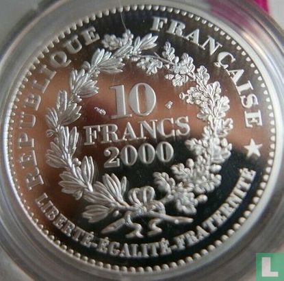 Frankrijk 10 francs 2000 (PROOF) "Louis d'or of Louis XIII" - Afbeelding 1